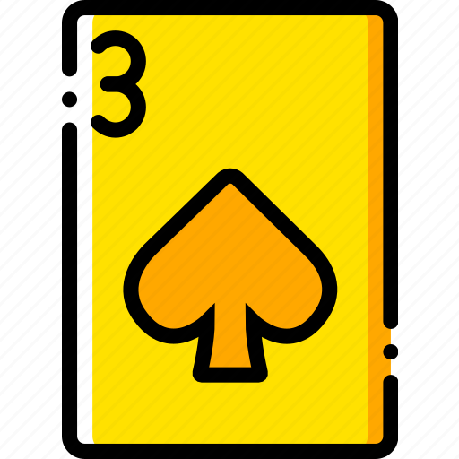Card, casino, gamble, of, play, spades, three icon - Download on Iconfinder