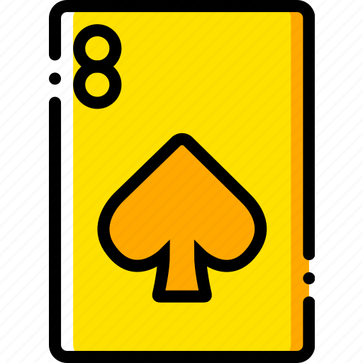 Card, casino, eight, gamble, of, play, spades icon - Download on Iconfinder