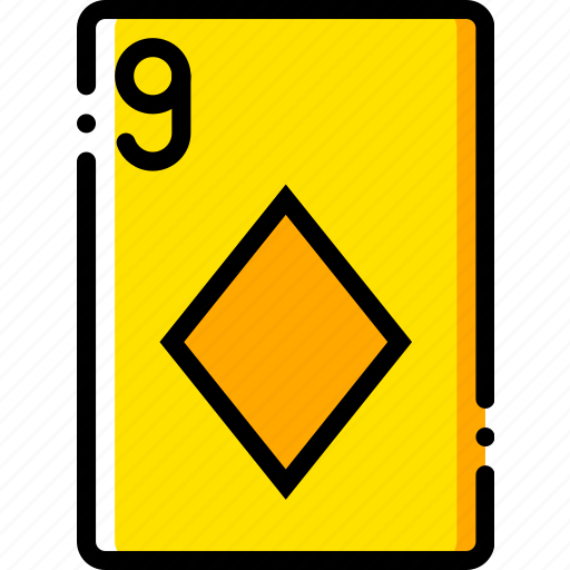 Card, casino, diamonds, gamble, nine, of, play icon - Download on Iconfinder