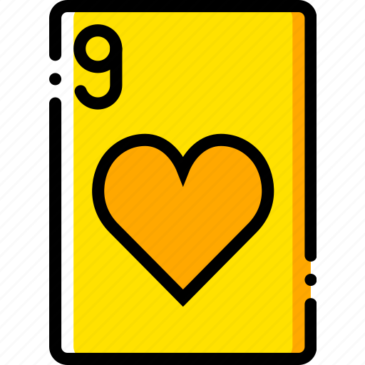 Card, casino, gamble, hearts, nine, of, play icon - Download on Iconfinder