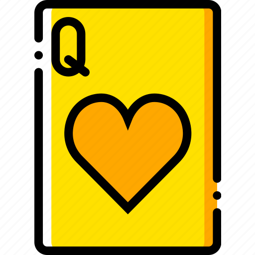 Card, casino, gamble, hearts, of, play, queen icon - Download on Iconfinder