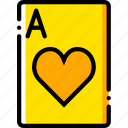 ace, card, casino, gamble, hearts, of, play 