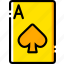 ace, card, casino, gamble, of, play, spades 