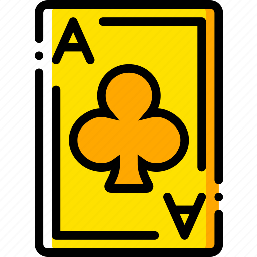 Ace, card, casino, clubs, gamble, of, play icon - Download on Iconfinder