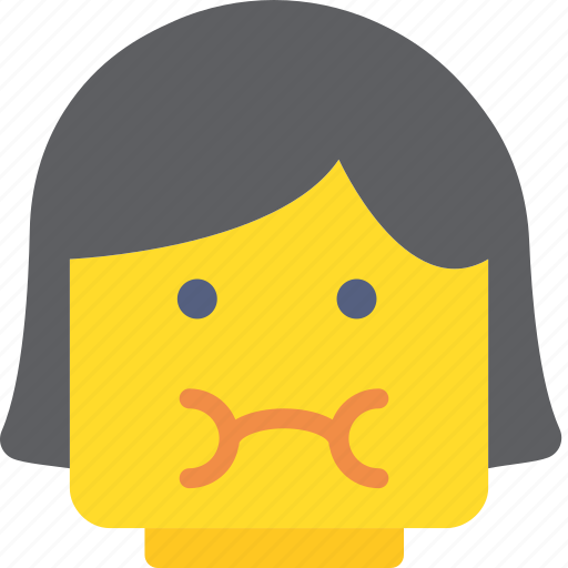 Emoji, emoticon, face, girl, sick icon - Download on Iconfinder