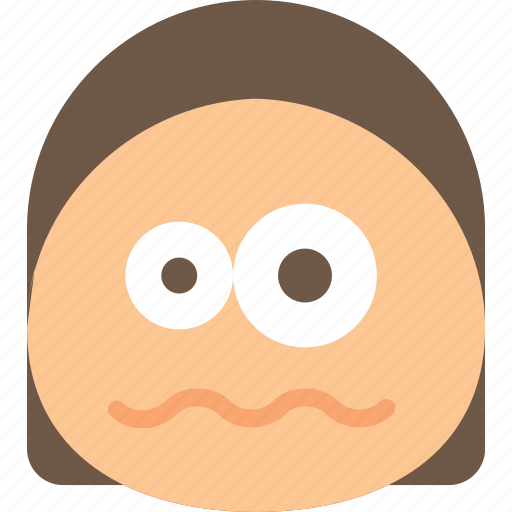 Emoji, emoticons, emotion, girl, scared icon - Download on Iconfinder