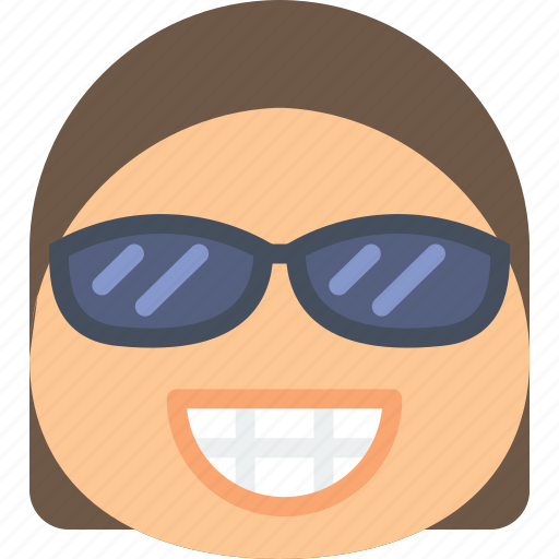 Emoji, emoticons, emotion, girl, smug icon - Download on Iconfinder