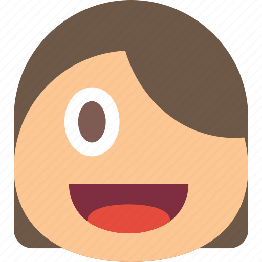 Emoji, emoticons, emotion, girl, happy icon - Download on Iconfinder