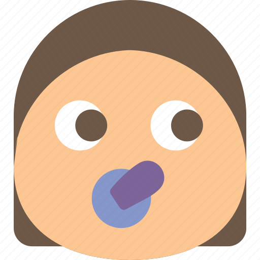 Baby, emoji, emoticons, emotion, girl icon - Download on Iconfinder