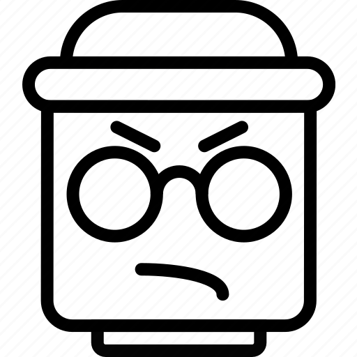 Emoji, emoticon, face, thug icon - Download on Iconfinder