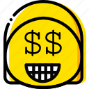 emoji, emoticon, face, money