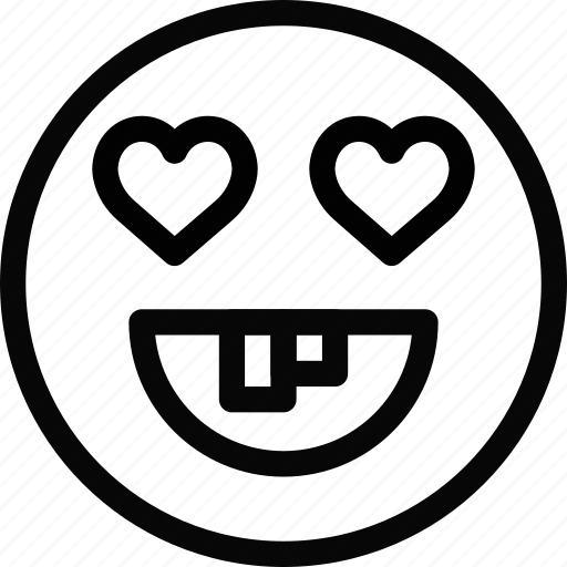 Emoji, emoticon, face, fool, love icon - Download on Iconfinder