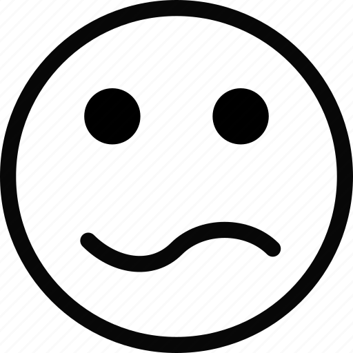 Confused, emoji, emoticon, face icon - Download on Iconfinder