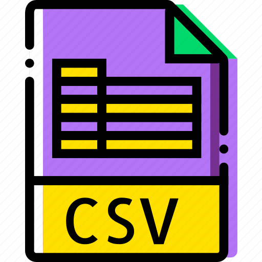 Csv, extentions, file, types icon - Download on Iconfinder