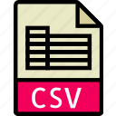 csv, directory, document, file