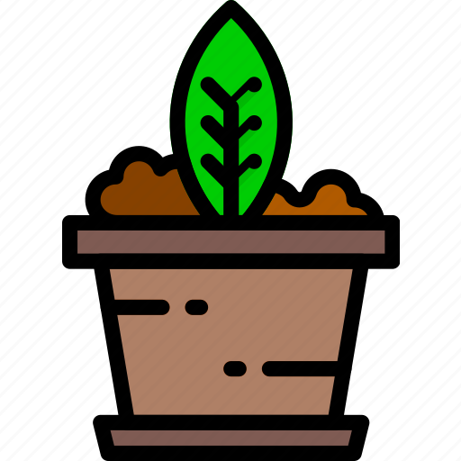 Flower, garden, plant, pot, soil icon - Download on Iconfinder