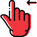 finger, gesture, hand, interaction, left, slide