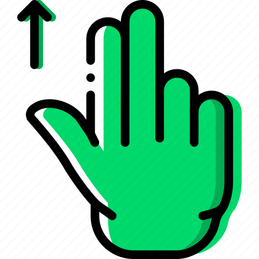 Finger, gesture, hand, interaction, slide, up icon - Download on Iconfinder