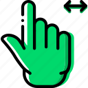finger, gesture, hand, interaction, slide