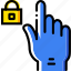 finger, gesture, hand, interaction, lock 