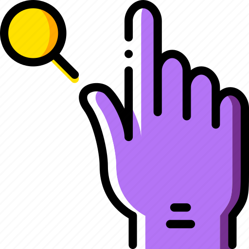 Finger, gesture, hand, interaction, search icon - Download on Iconfinder