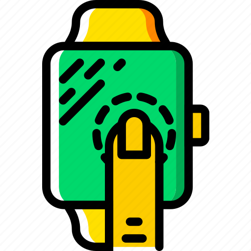 Finger, gesture, hand, interaction, press, smartwatch icon - Download on Iconfinder