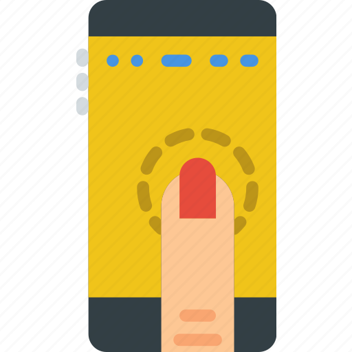 Finger, gesture, hand, interaction, press, smartphone icon - Download on Iconfinder