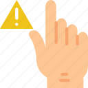 finger, gesture, hand, interaction, warning