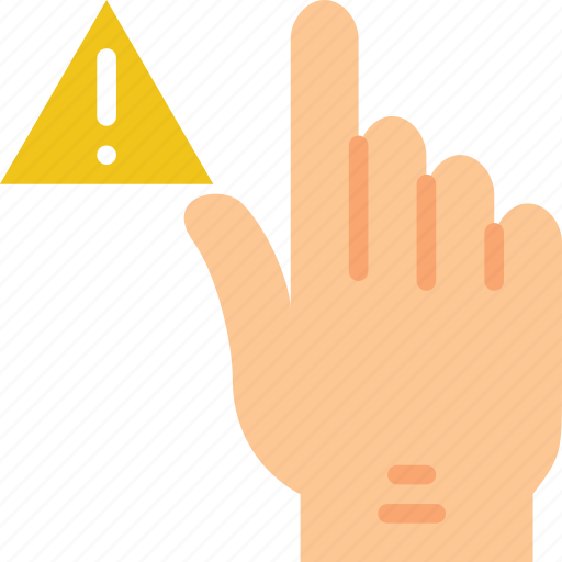 Finger, gesture, hand, interaction, warning icon - Download on Iconfinder