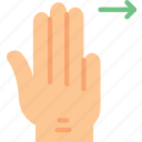finger, gesture, hand, interaction, right, slide