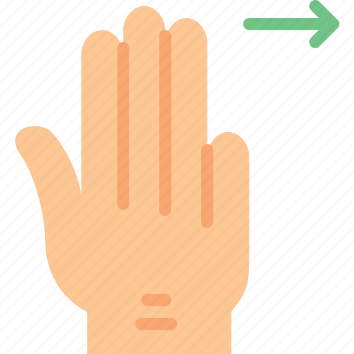 Finger, gesture, hand, interaction, right, slide icon - Download on Iconfinder