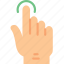 finger, gesture, hand, interaction, press