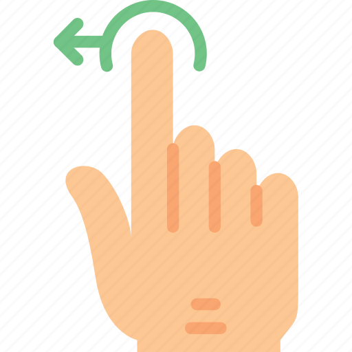 Drag, finger, gesture, hand, interaction, left icon - Download on Iconfinder