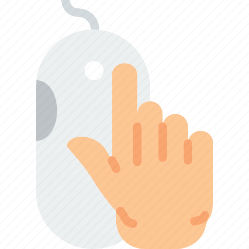Finger, gesture, hand, interaction, mouse, press icon - Download on Iconfinder