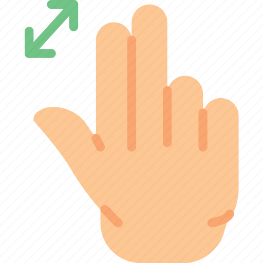 Finger, gesture, hand, in, interaction, zoom icon - Download on Iconfinder