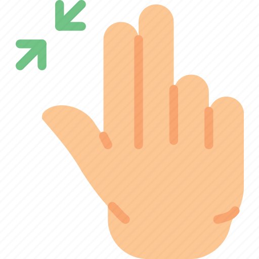 Finger, gesture, hand, interaction, out, zoom icon - Download on Iconfinder