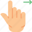 finger, gesture, hand, interaction, right, slide 