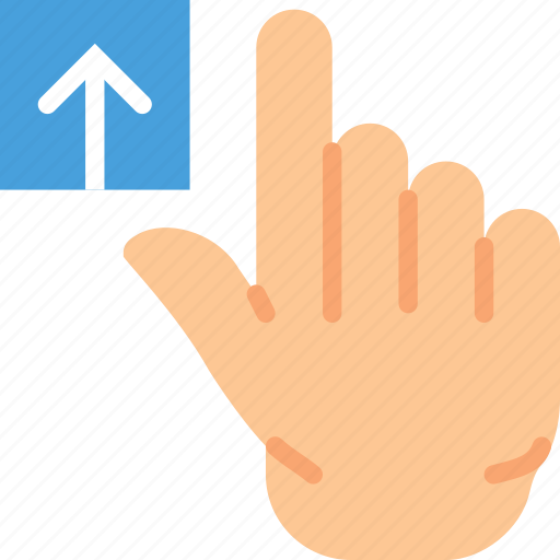 Finger, gesture, hand, interaction, upload icon - Download on Iconfinder