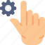 finger, gesture, hand, interaction, settings 