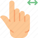 finger, gesture, hand, interaction, slide 