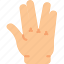 alien, finger, gesture, hand, interaction