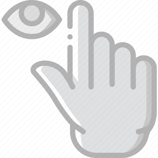 Finger, gesture, hand, hide, interaction icon - Download on Iconfinder