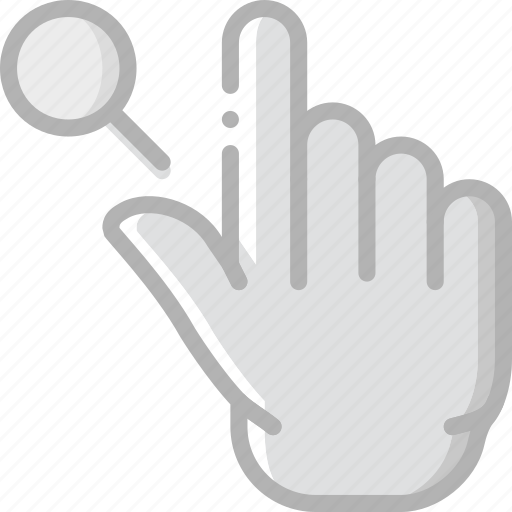 Finger, gesture, hand, interaction, search icon - Download on Iconfinder