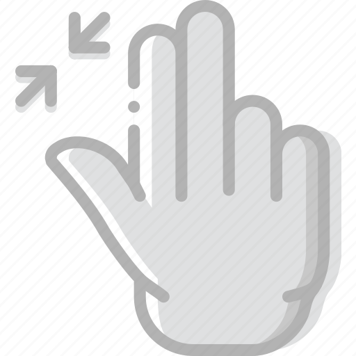 Finger, gesture, hand, interaction, out, zoom icon - Download on Iconfinder