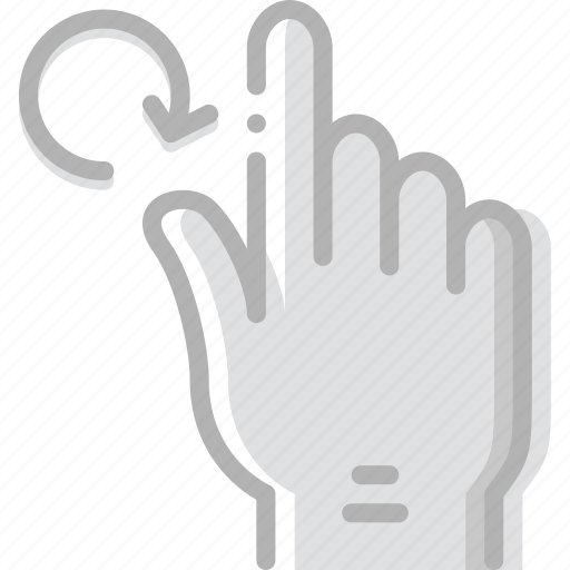 Finger, gesture, hand, interaction, rotate icon - Download on Iconfinder