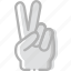 finger, gesture, hand, interaction, peace 