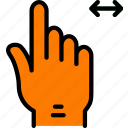 finger, gesture, hand, interaction, slide