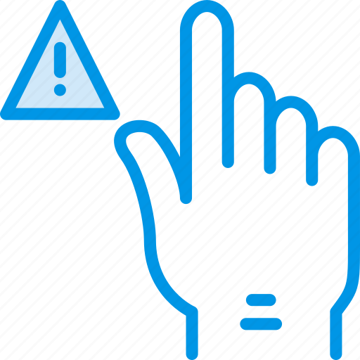 Finger, gesture, hand, interaction, warning icon - Download on Iconfinder