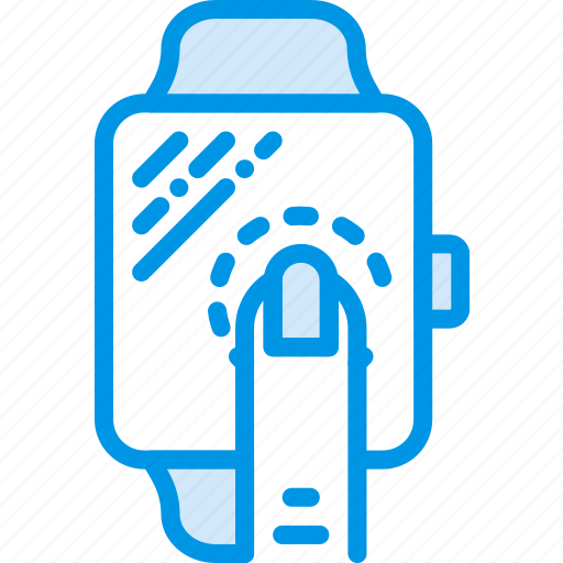 Finger, gesture, hand, interaction, press, smartwatch icon - Download on Iconfinder