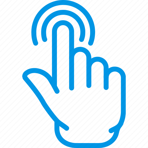 Finger, gesture, hand, interaction, push icon - Download on Iconfinder